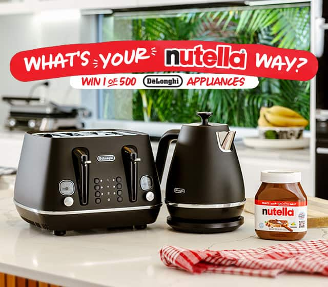 delonghi nutella competition enter to win 1 of 500 delonghi appliances