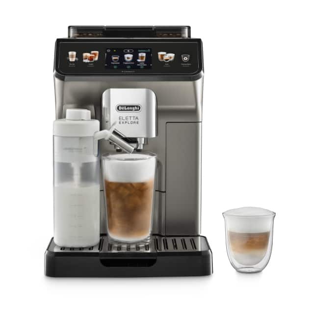 De Longhi Macchina Caffè Automatica Espresso con Macinacaffè ed Erogatore  di Vapore Sistema di ricarica Caffè in grani - ECAM 355